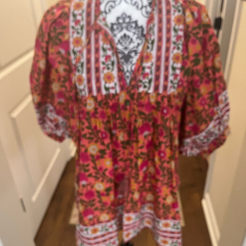 MIlLE Charlie Top in Pink and Orange